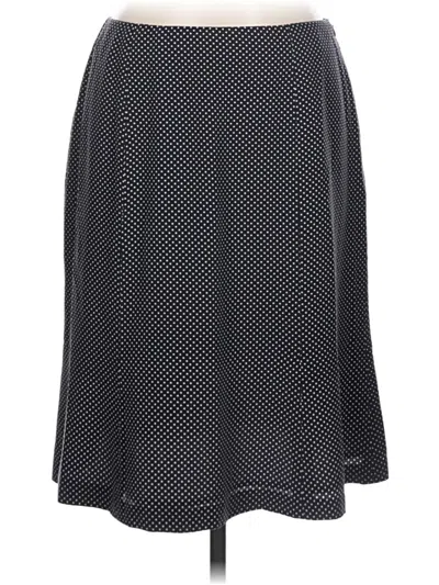 Pre-owned Talbots Silk Skirt In Gray