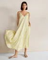 Talbots Silky Maxi Dress - Citron - Large