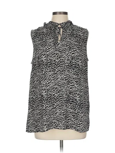 Pre-owned Talbots Sleeveless Blouse In Black