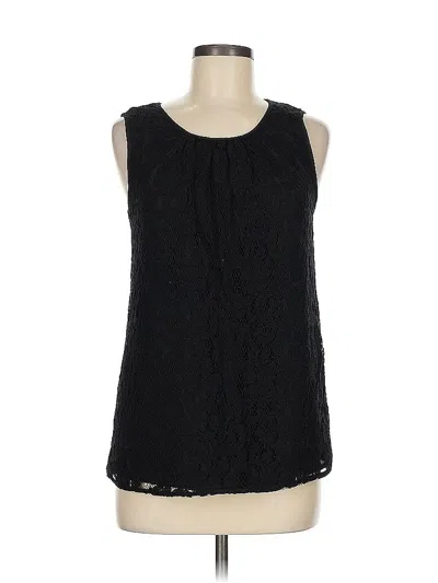 Pre-owned Talbots Sleeveless Blouse In Black