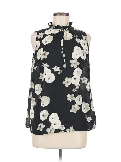 Pre-owned Talbots Sleeveless Blouse In Black