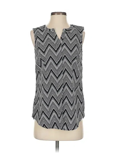 Pre-owned Talbots Sleeveless Blouse In Black