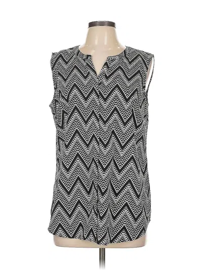 Pre-owned Talbots Sleeveless Blouse In Black
