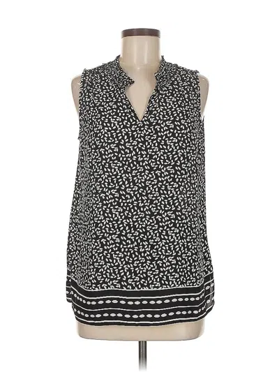 Pre-owned Talbots Sleeveless Blouse In Black