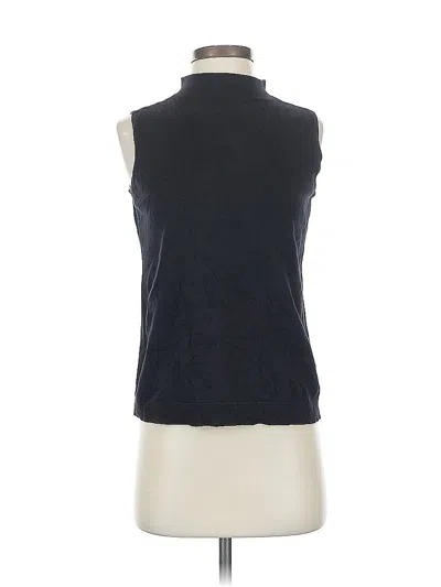 Pre-owned Talbots Sleeveless Blouse In Black