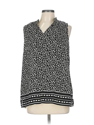 Pre-owned Talbots Sleeveless Blouse In Black