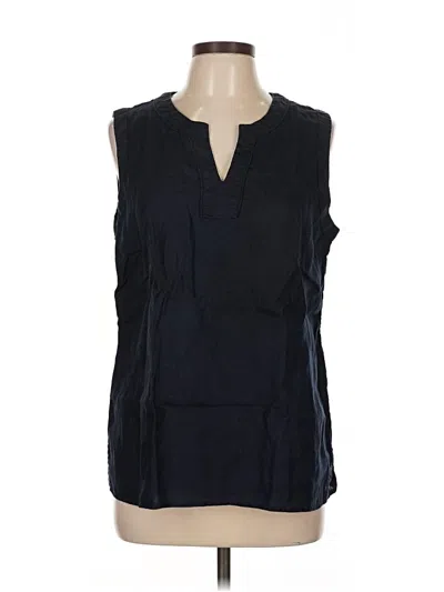 Pre-owned Talbots Sleeveless Blouse In Black