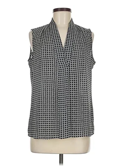 Pre-owned Talbots Sleeveless Blouse In Black