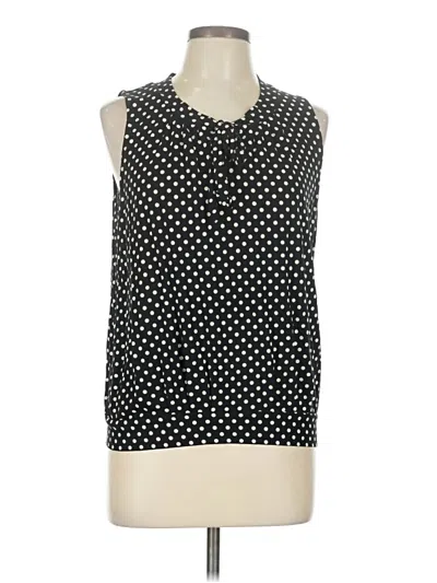 Pre-owned Talbots Sleeveless Blouse In Black