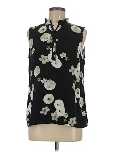 Pre-owned Talbots Sleeveless Blouse In Black