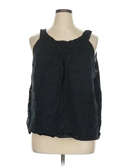 Pre-owned Talbots Sleeveless Blouse In Black