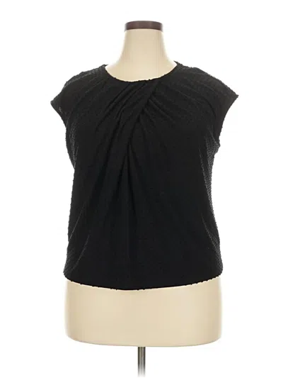 Pre-owned Talbots Sleeveless Blouse In Black