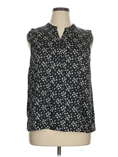 Pre-owned Talbots Sleeveless Blouse In Black