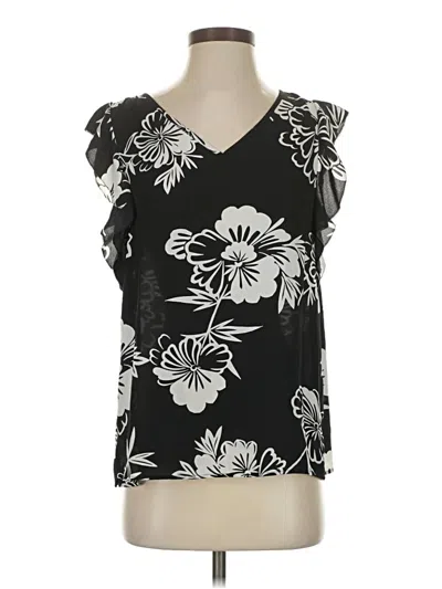 Pre-owned Talbots Sleeveless Blouse In Black