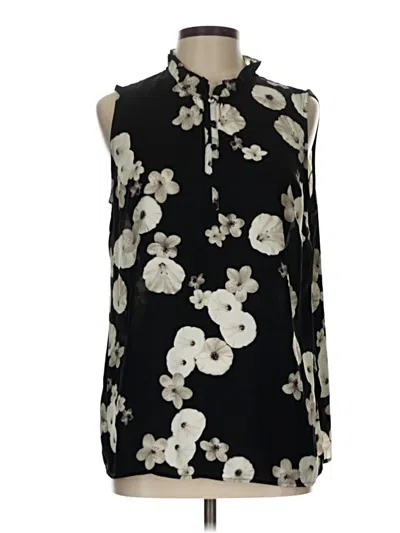 Pre-owned Talbots Sleeveless Blouse In Black