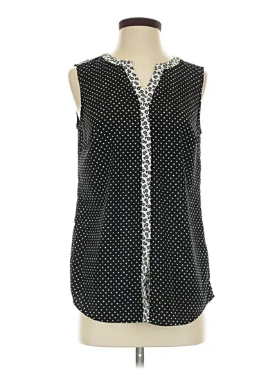 Pre-owned Talbots Sleeveless Blouse In Black