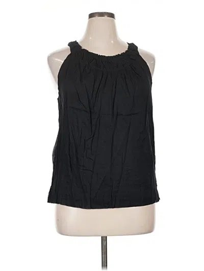Pre-owned Talbots Sleeveless Blouse In Black