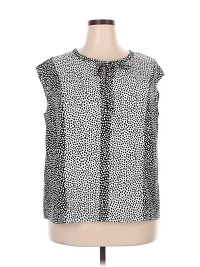 Pre-owned Talbots Sleeveless Blouse In Black