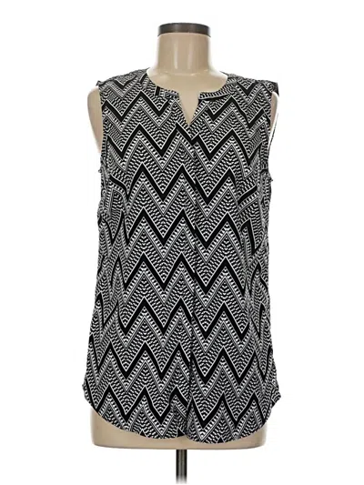 Pre-owned Talbots Sleeveless Blouse In Black