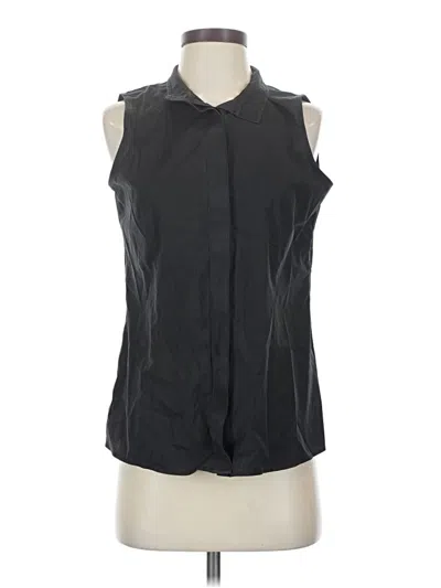 Pre-owned Talbots Sleeveless Blouse In Black