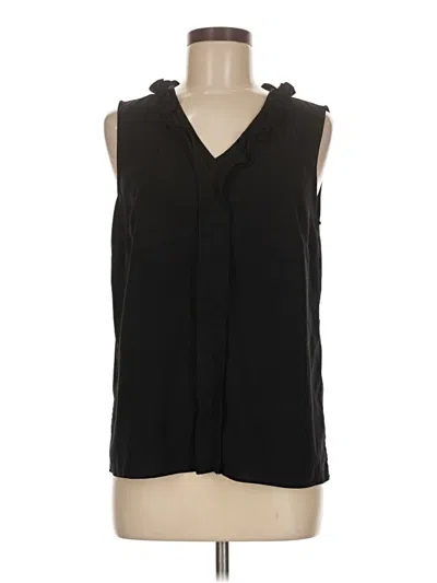 Pre-owned Talbots Sleeveless Blouse In Black