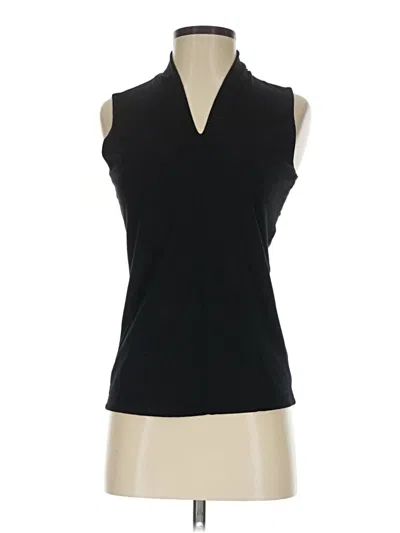 Pre-owned Talbots Sleeveless Blouse In Black
