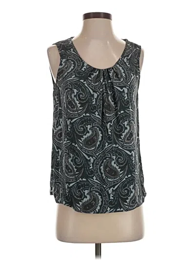 Pre-owned Talbots Sleeveless Blouse In Black