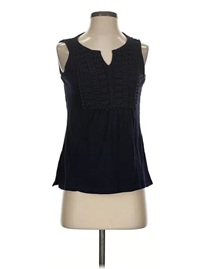 Pre-owned Talbots Sleeveless Blouse In Black