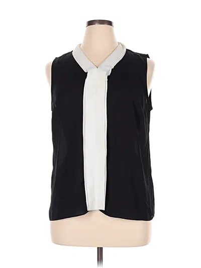 Pre-owned Talbots Sleeveless Blouse In Black