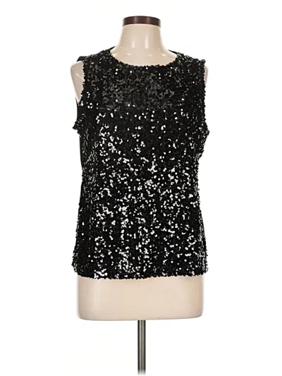Pre-owned Talbots Sleeveless Blouse In Black