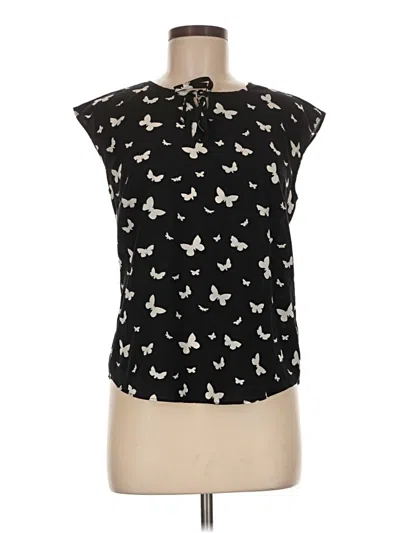 Pre-owned Talbots Sleeveless Blouse In Black