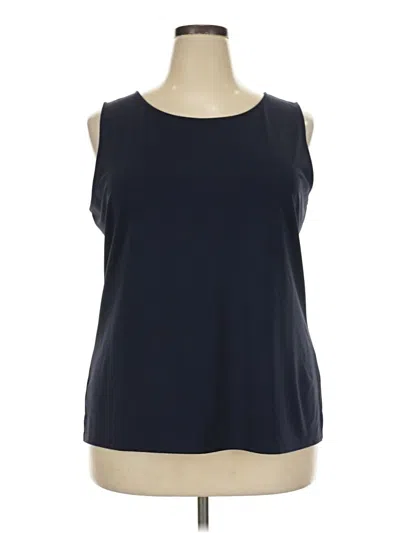 Pre-owned Talbots Sleeveless Blouse In Black