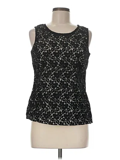 Pre-owned Talbots Sleeveless Blouse In Black