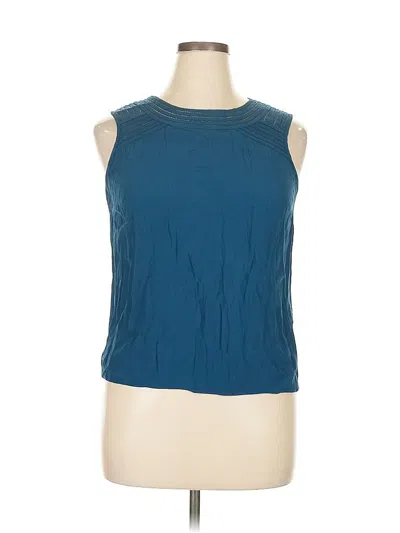 Pre-owned Talbots Sleeveless Blouse In Blue