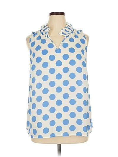 Pre-owned Talbots Sleeveless Blouse In Blue