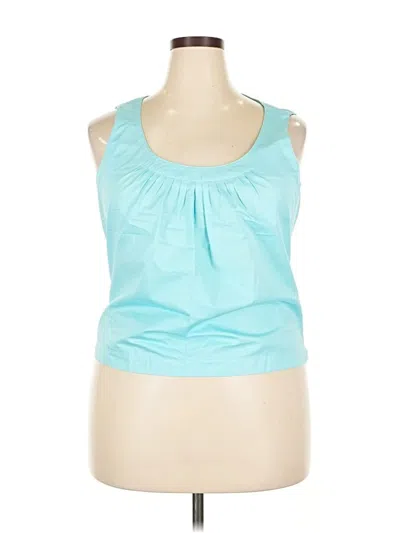 Pre-owned Talbots Sleeveless Blouse In Blue