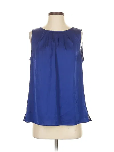 Pre-owned Talbots Sleeveless Blouse In Blue