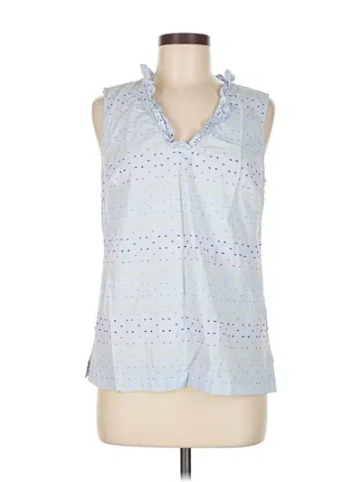 Pre-owned Talbots Sleeveless Blouse In Blue