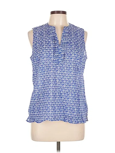 Pre-owned Talbots Sleeveless Blouse In Blue