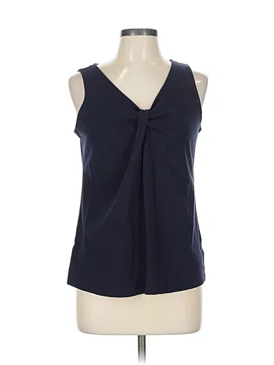 Pre-owned Talbots Sleeveless Blouse In Blue