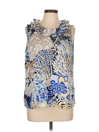 Pre-owned Talbots Sleeveless Blouse In Blue