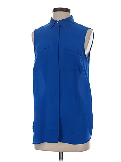 Pre-owned Talbots Sleeveless Blouse In Blue