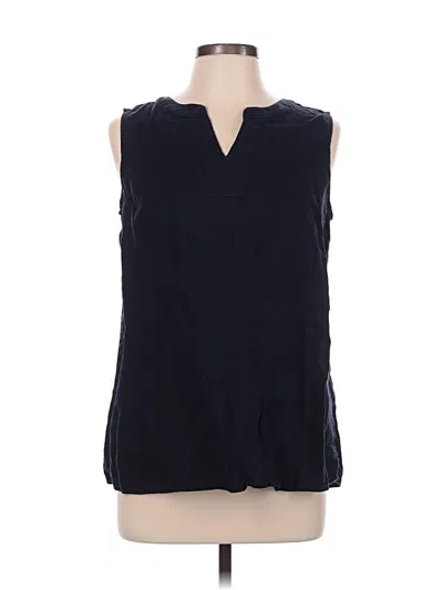 Pre-owned Talbots Sleeveless Blouse In Blue