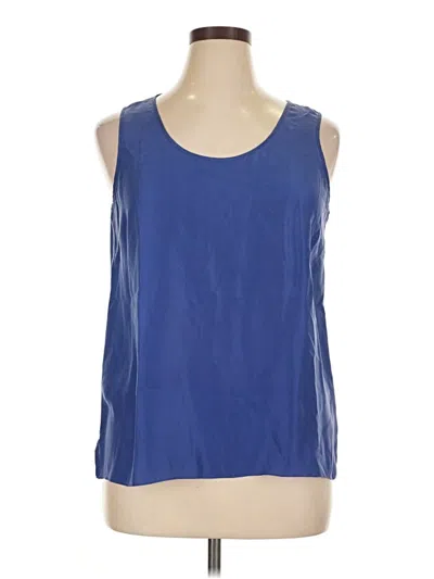 Pre-owned Talbots Sleeveless Blouse In Blue