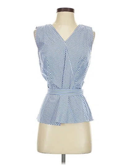 Pre-owned Talbots Sleeveless Blouse In Blue