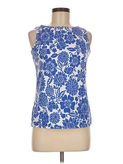 Pre-owned Talbots Sleeveless Blouse In Blue