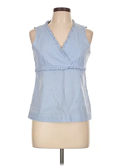 Pre-owned Talbots Sleeveless Blouse In Blue