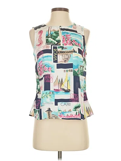 Pre-owned Talbots Sleeveless Blouse In Blue