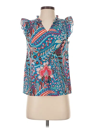 Pre-owned Talbots Sleeveless Blouse In Blue