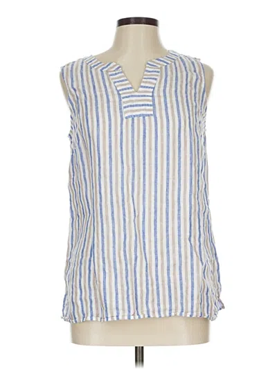 Pre-owned Talbots Sleeveless Blouse In Blue